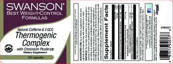 Swanson Best Weight-Control Formulas Natural Caffeine & EGCG Thermogenic Complex with Chromium Picolinate - supplement