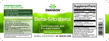 Swanson Beta-Sitosterol 320 mg - herbal supplement