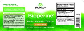 Swanson Bioperine 10 mg - supplement
