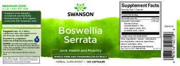 Swanson Boswellia Serrata - herbal supplement