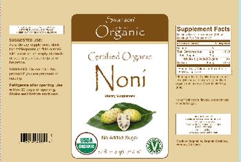 Swanson Certified Organic Certified Organic Noni - supplement
