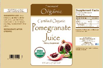 Swanson Certified Organic Certified Organic Pomegranate Juice - supplement