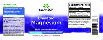 Swanson Chelated Magnesium 133 mg - mineral supplement