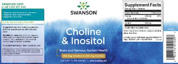 Swanson Choline & Inositol - supplement