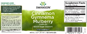 Swanson Cinnamon Gymnema Mulberry Complex - herbal supplement