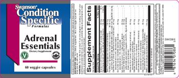 Swanson Condition Specific Formulas Adrenal Essentials - supplement