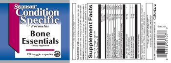 Swanson Condition Specific Formulas Bone Essentials - supplement