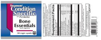 Swanson Condition Specific Formulas Bone Essentials - supplement