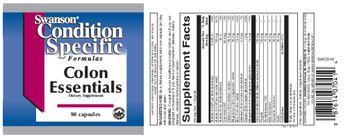 Swanson Condition Specific Formulas Colon Essentials - supplement