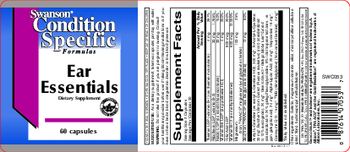 Swanson Condition Specific Formulas Ear Essentials - supplement