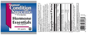 Swanson Condition Specific Formulas Hormone Essentials - supplement