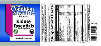 Swanson Condition Specific Formulas Kidney Essentials - supplement