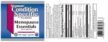 Swanson Condition Specific Formulas Menopause Essentials - supplement