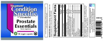 Swanson Condition Specific Formulas Prostate Essentials - supplement