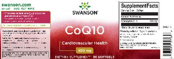 Swanson CoQ10 400 mg - supplement
