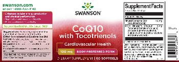 Swanson CoQ10 with Tocotrienols 100 mg - supplement