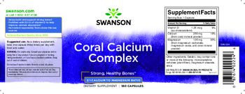Swanson Coral Calcium Complex - supplement