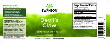 Swanson Devil's Claw 1 gram - herbal supplement