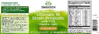 Swanson Dr. Stephen Langer's Ultimate 16 Strain Probiotic with FOS - supplement