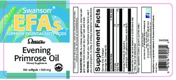 Swanson EFAs Evening Primrose Oil 500 mg - supplement
