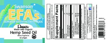 Swanson EFAs OmegaTru Hemp Seed Oil - supplement