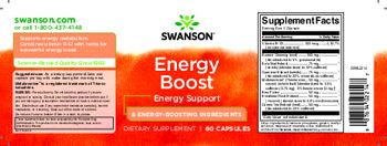 Swanson Energy Boost - supplement