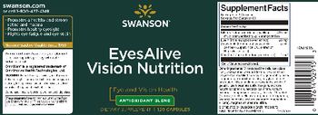 Swanson EyesAlive Vision Nutrition - supplement