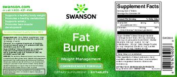 Swanson Fat Burner Comprehensive Formula - supplement