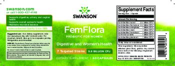 Swanson FemFlora - supplement
