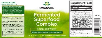 Swanson Fermented Superfood Complex - supplement