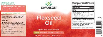 Swanson Flaxseed Oil 1 gram - supplement