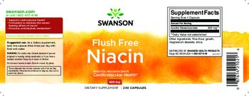 Swanson Flush Free Niacin 500 mg - supplement
