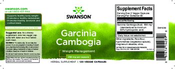 Swanson Garcinia Cambogia 250 mg - herbal supplement