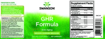Swanson GHR Formula - supplement