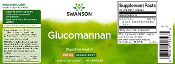 Swanson Glucomannan 665 mg - herbal supplement
