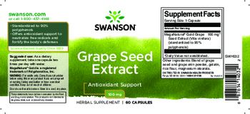 Swanson Grape Seed Extract 100 mg - herbal supplement