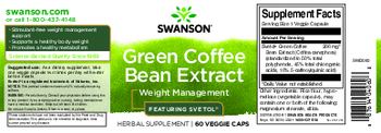 Swanson Green Coffee Bean Extract - herbal supplement