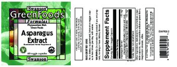 Swanson GreenFoods Formulas Asparagus Extract - standardized herbal supplement