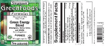 Swanson GreenFoods Formulas Green Energy Blend - supplement