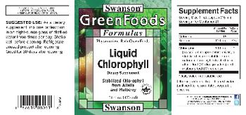 Swanson GreenFoods Formulas Liquid Chlorophyll - supplement