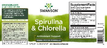 Swanson GreenFoods Formulas Spirulina & Chlorella - supplement