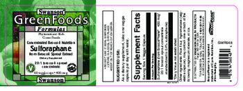 Swanson GreenFoods Formulas Sulforaphane 400 mcg - supplement
