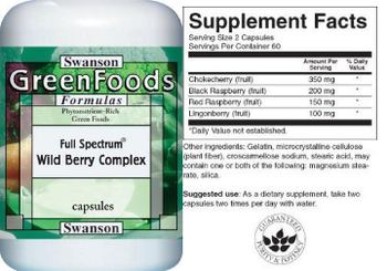 Swanson GreenFoods Formulas Wild Berry Complex - supplement