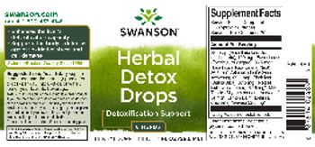 Swanson Herbal Detox Drops - herbal supplement