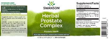 Swanson Herbal Prostate Complex - herbal supplement