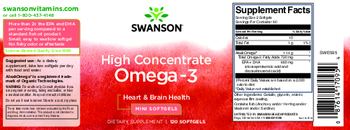 Swanson High Concentrate Omega-3 - supplement