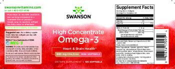 Swanson High Concentrate Omega-3 - supplement