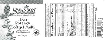 Swanson Premium Brand High Potency Softgel Multi - multivitamin mineral supplement