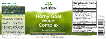 Swanson Horny Goat Weed Complex - herbal supplement
