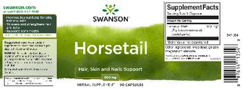 Swanson Horsetail 500 mg - herbal supplement